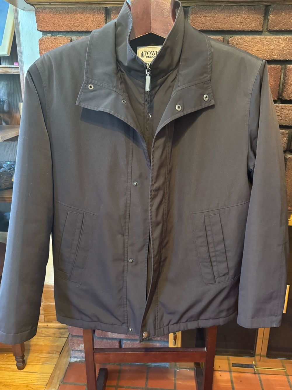 Men's London fog fall Brown Zip-Front Jacket size M